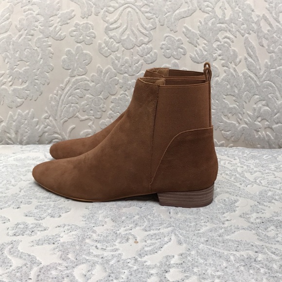 Lucky Brand Tan Leather/Faux Suede Ankle Boots - Women’s 9 - Picture 4 of 11